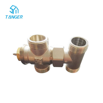 دریچه های رادیاتور 10 میلی متری 15 تا 20 میلی متری برای رادیاتور حوله ای گرمایش از کف Trv 4 راه