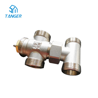 دریچه های رادیاتور 10 میلی متری 15 تا 20 میلی متری برای رادیاتور حوله ای گرمایش از کف Trv 4 راه